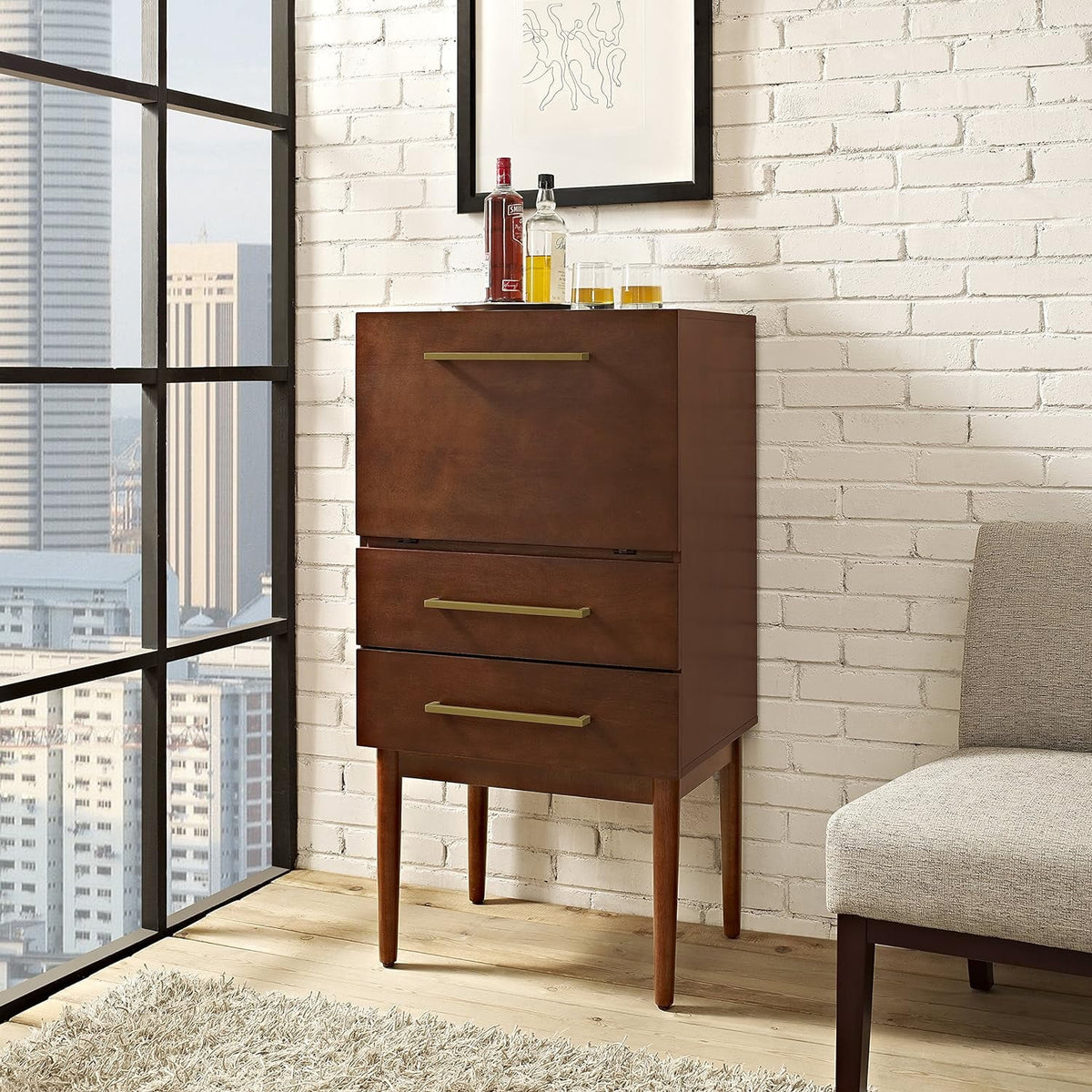 Vintage Mahogany Cabinet J69070
