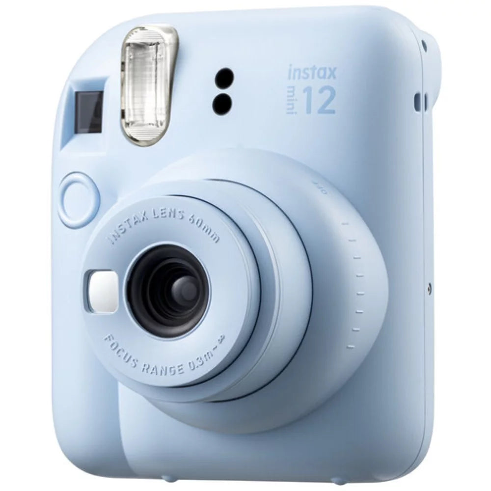 Pastel Blue Instant Film Camera with Case Batteries Lens Cleaning Kit M382301