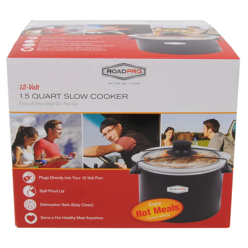 12-Volt 1.5 Quart Slow Cooker Black G357213