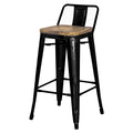 Set of 4 Gunmetal Bar Stool U178