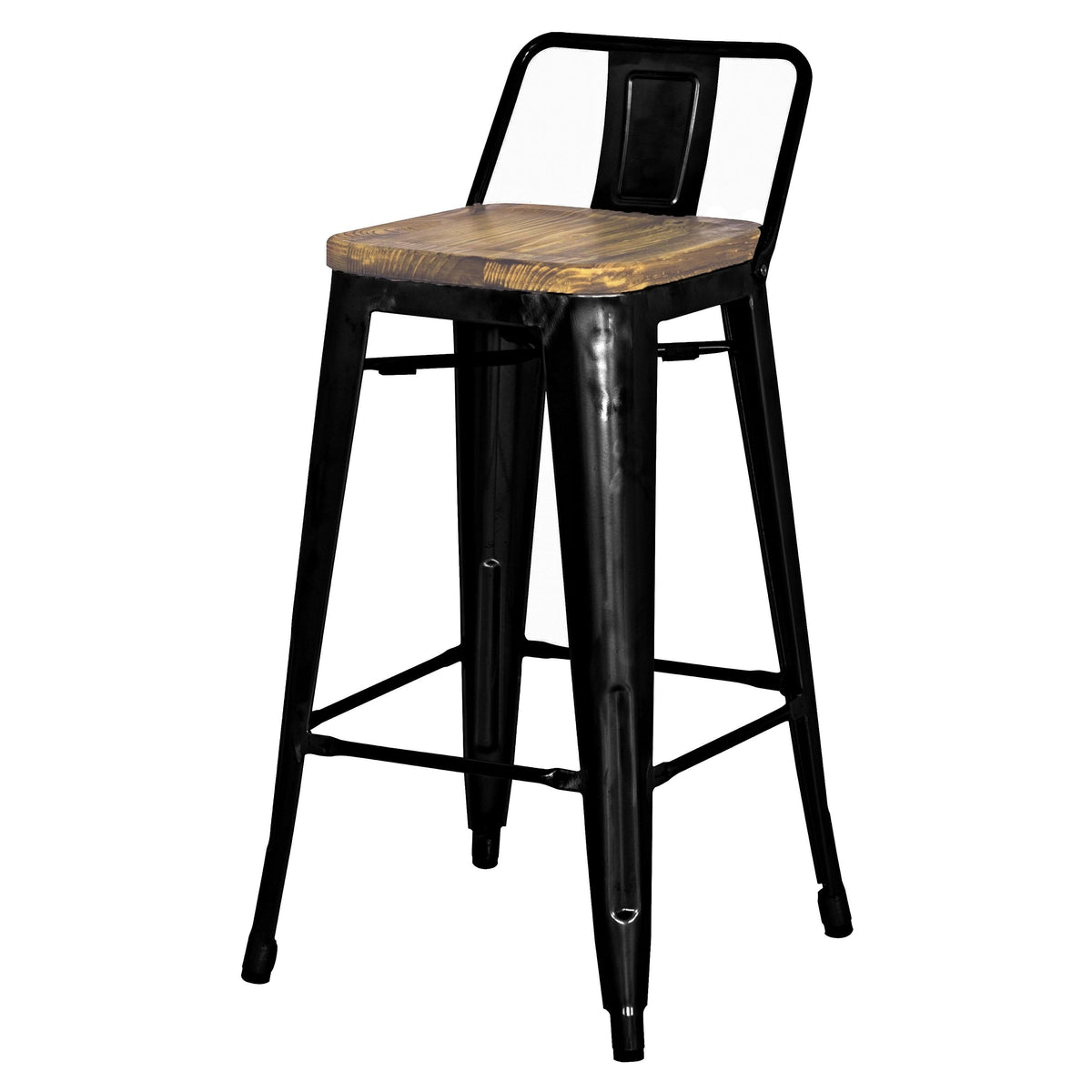 Set of 4 Gunmetal Bar Stool U178