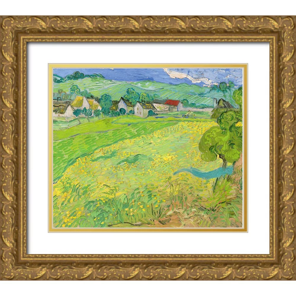 Gold Ornate Wood Framed Art Print W52149